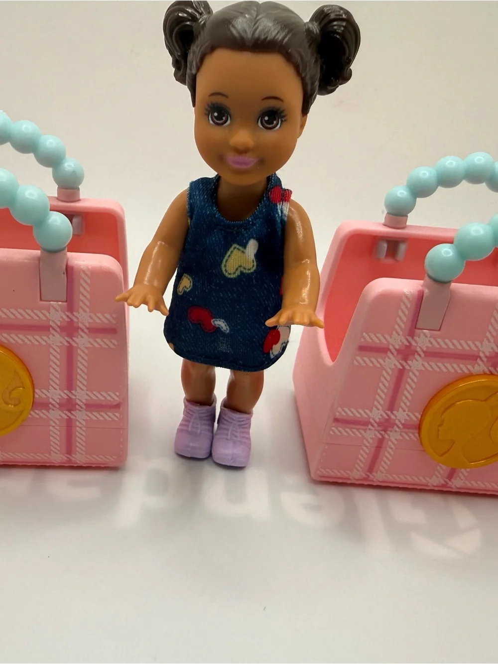Barbie art teacher toddler doll with dress & bags